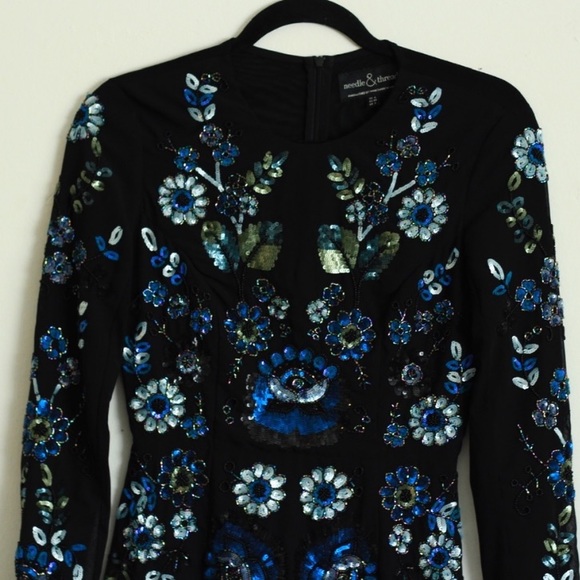 NEEDLE&THREAD GEORGETTE SEQUIN DRESS *FINAL PRICE* - Picture 6 of 12